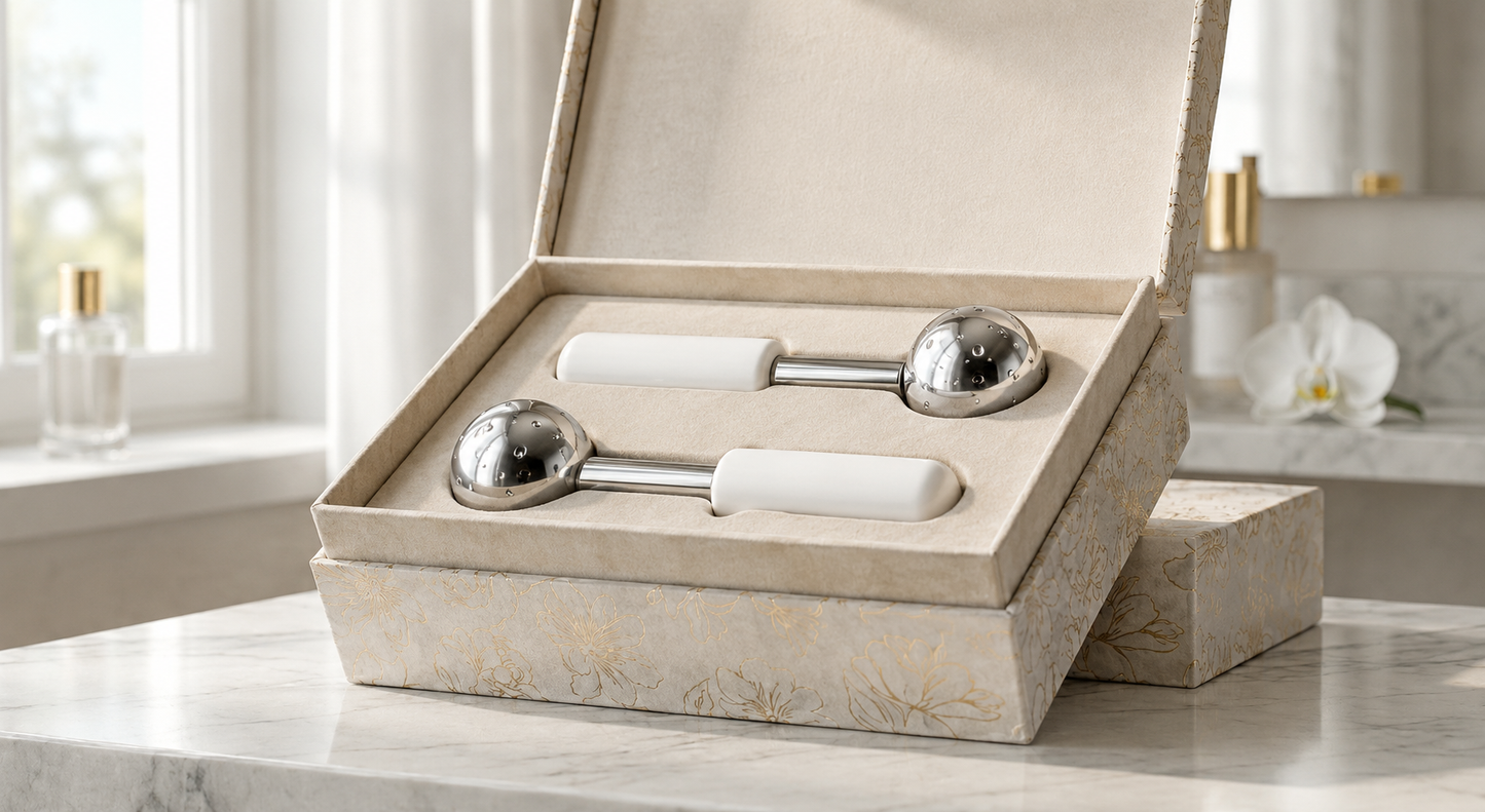 LuxeIce Cryo Wand — Stainless Steel Cooling Massager