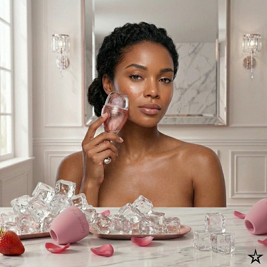 LuxeIce Facial Ice Roller — Contour, Lift & Glow.