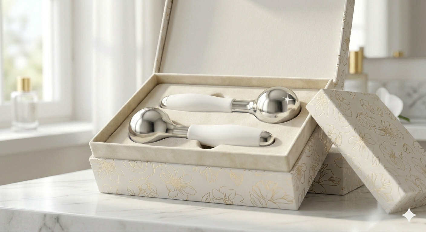 LuxeIce Cryo Wand — Stainless Steel Cooling Massager