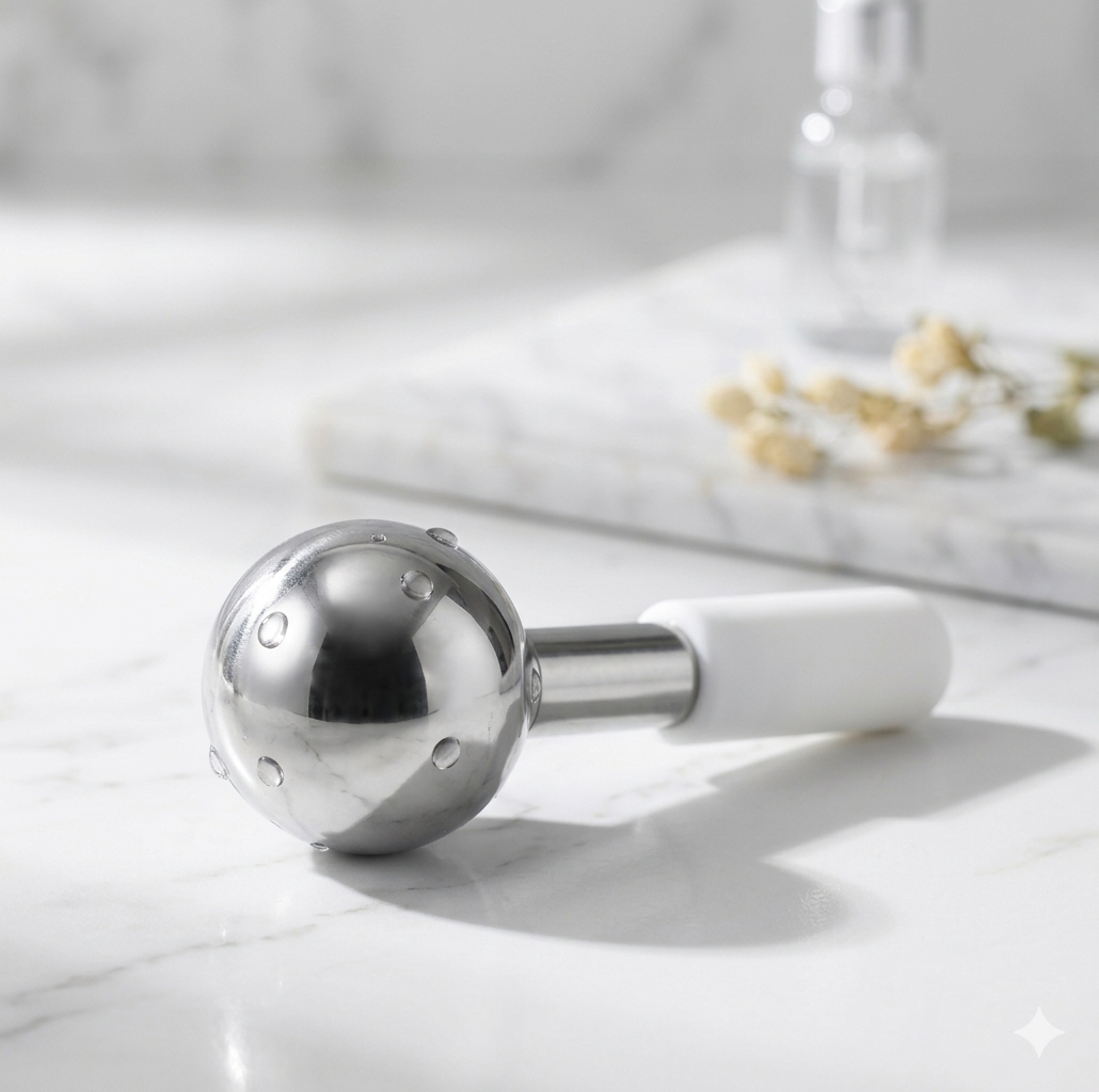 LuxeIce Cryo Wand — Stainless Steel Cooling Massager