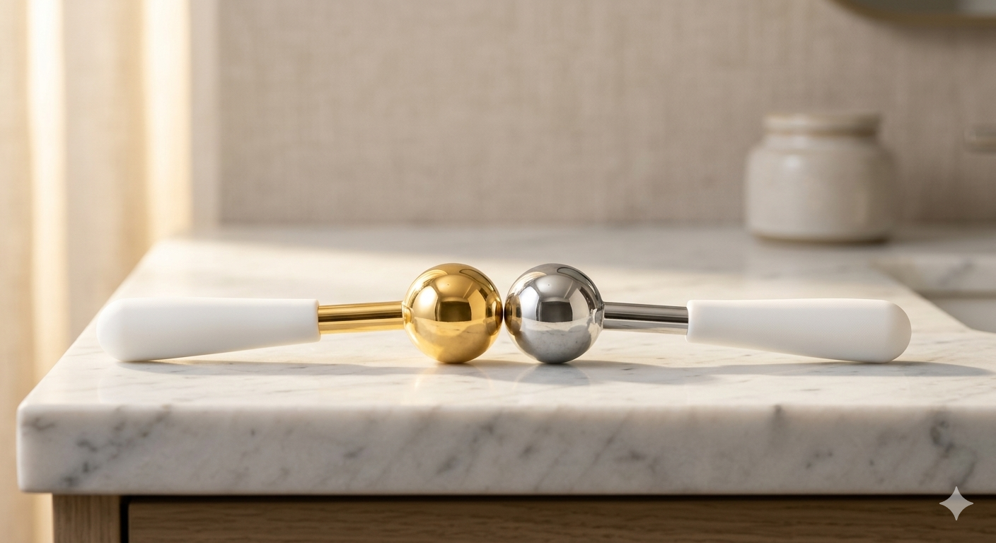 LuxeIce Cryo Wand — Stainless Steel Cooling Massager