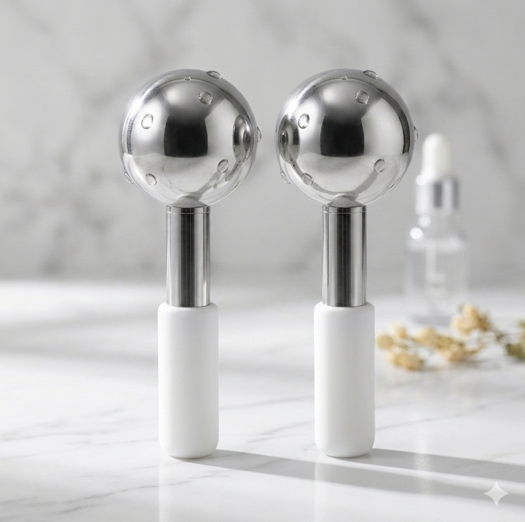 LuxeIce Cryo Wand — Stainless Steel Cooling Massager